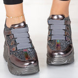 Alexandria Platin Gizli Dolgu Günlük Ayakkabı