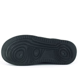 [8028] Siyah Vegan Yuvarlak Burun Bağcıklı Flatform Taban Günlük Sneaker Spor Ayakkabı