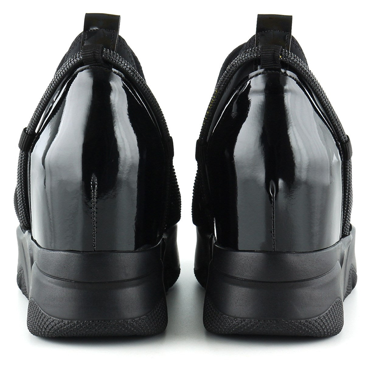 Barbara Siyah Streç Gizli Dolgu Günlük Ayakkabı