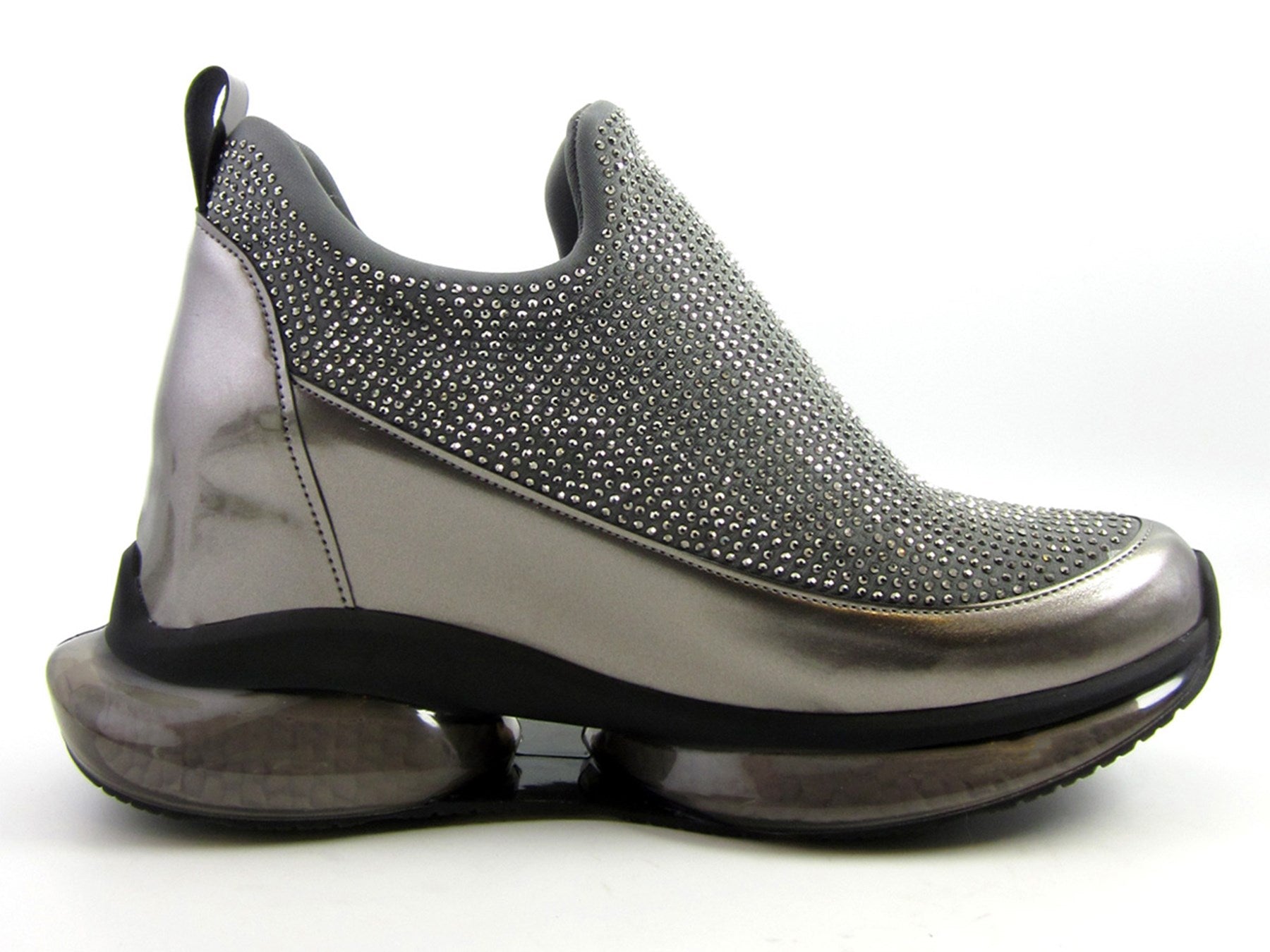 Viviana Platin Taşlı Streç Gizli Dolgu Günlük Ayakkabı