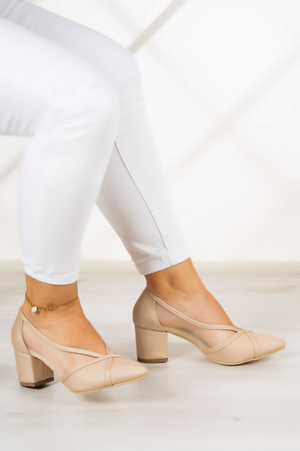 Mirabella Ten Saten Fileli Klasik Ayakkabı