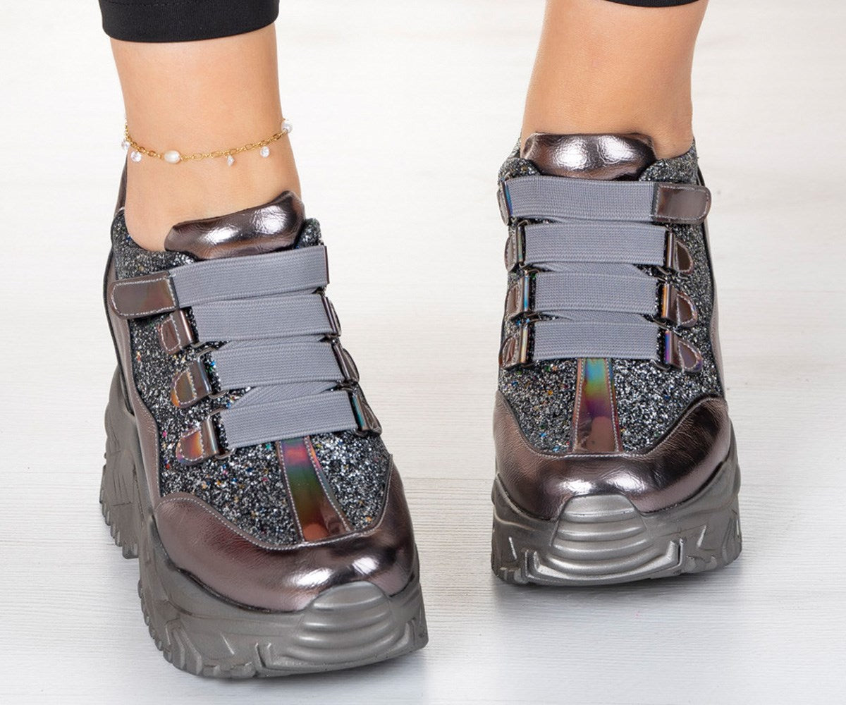 Alexandria Platin Gizli Dolgu Günlük Ayakkabı