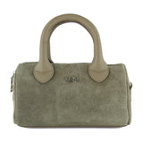 (VSN5019OC) Kum Hakiki Dana Süet Fermuarlı Askılı İç Cepli Küçük Boy Günlük Omuz Çantası