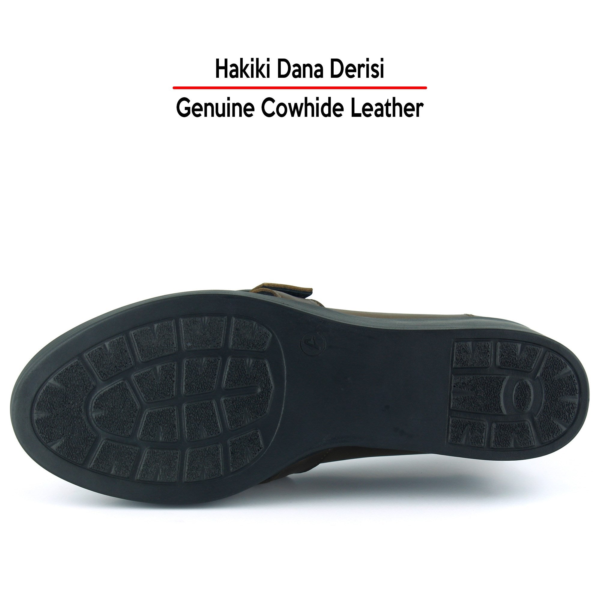 Madeline Ceviz Hakiki Dana Derisi Tokalı Yuvarlak Burun Dolgu Topuklu Günlük Ayakkabı