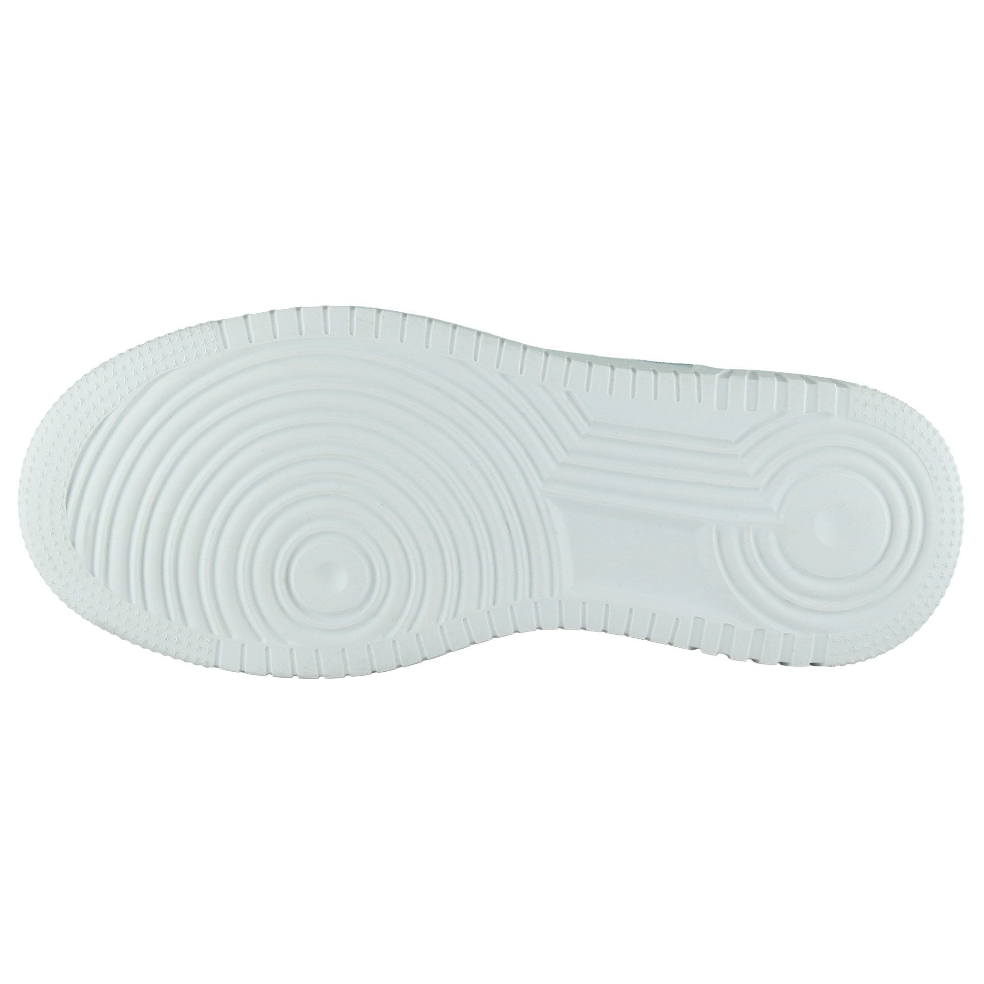 [8000] Beyaz Vegan Yuvarlak Burun Lastik Bağcıklı Flatform Taban Günlük Sneaker Spor Ayakkabı