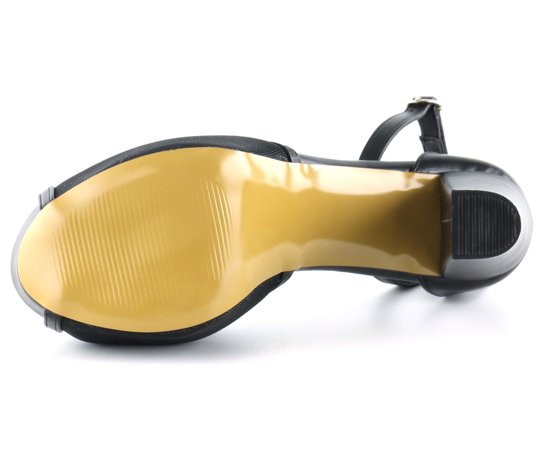 Carmen Siyah Fileli Önü Açık Bilekten Bağlamalı Platform Topuklu Ayakkabı