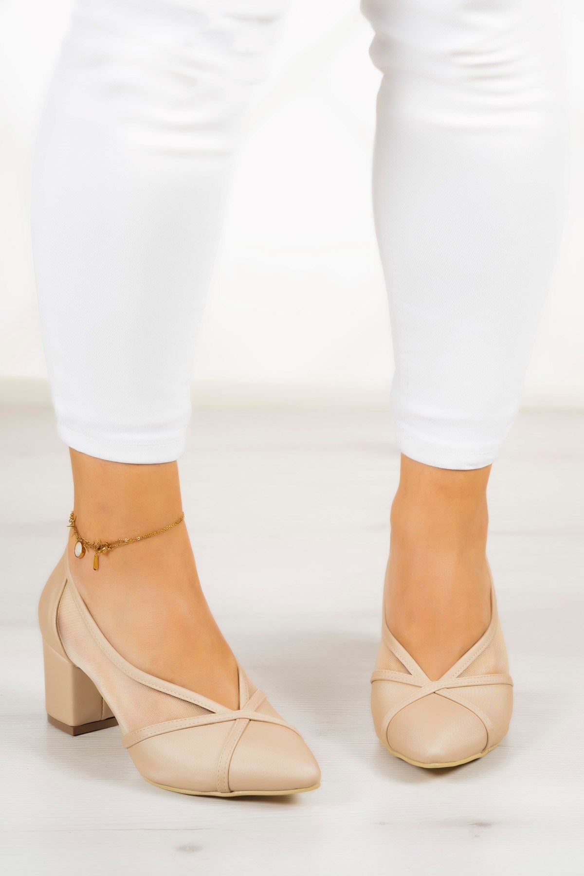 Mirabella Ten Saten Fileli Klasik Ayakkabı