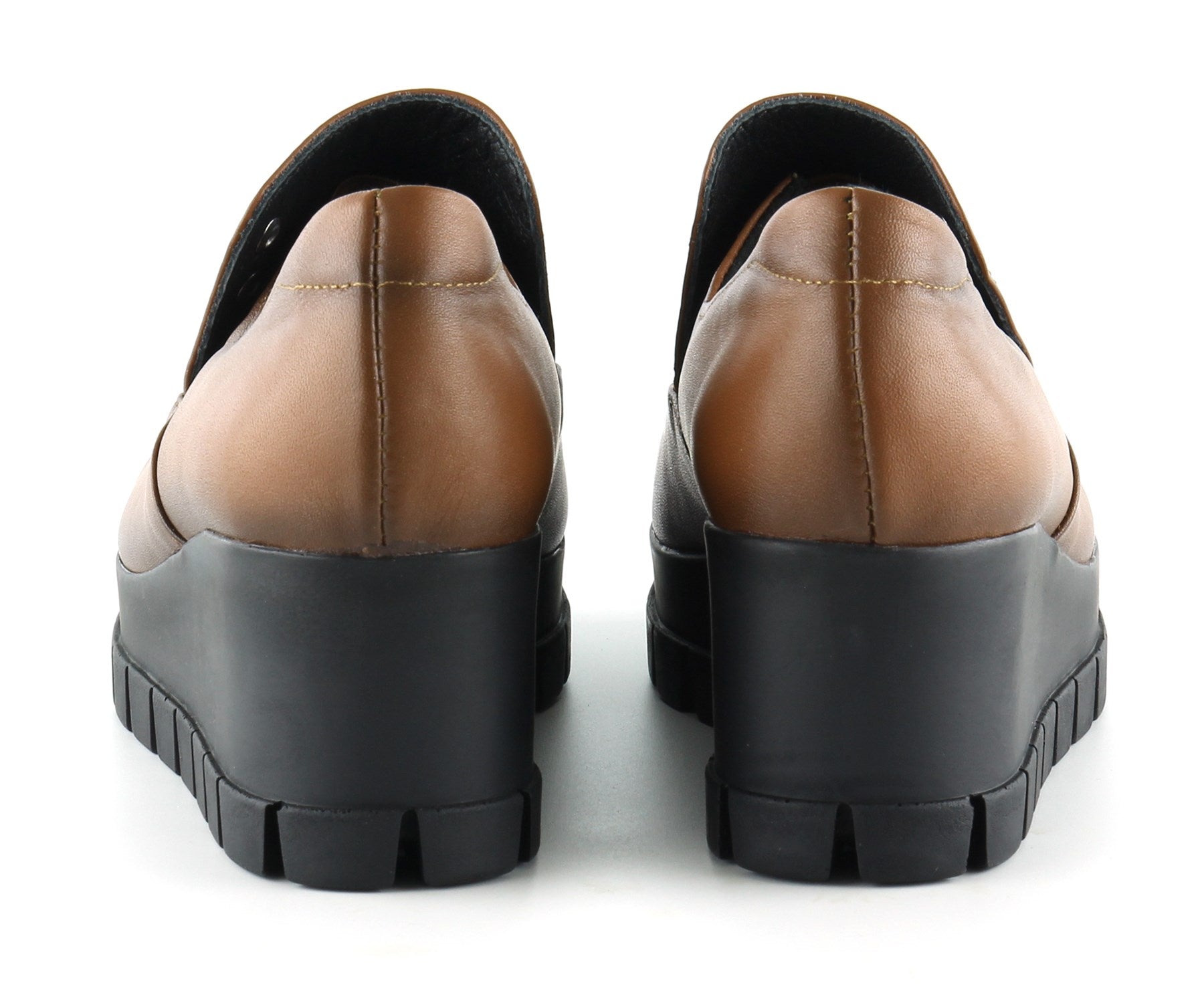 Gloria Taba Hakiki Deri Dolgu Topuklu Günlük Ayakkabı