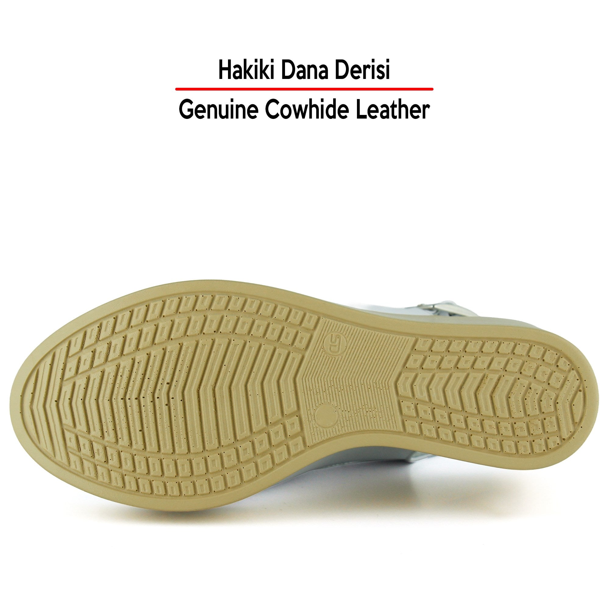 Mathilda Beyaz Hakiki Dana Derisi Dolgu Topuklu Slingback Sandalet