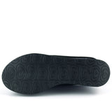 Lumi Siyah Süet Yuvarlak Burun Taşlı Gizli Dolgu Topuklu Günlük Ayakkabı