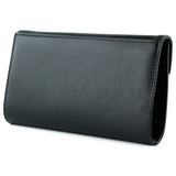 (ES0018AC) Siyah Zincir Askılı Manyetik Kapaklı İç Cepli Zarif Abiye El Çantası