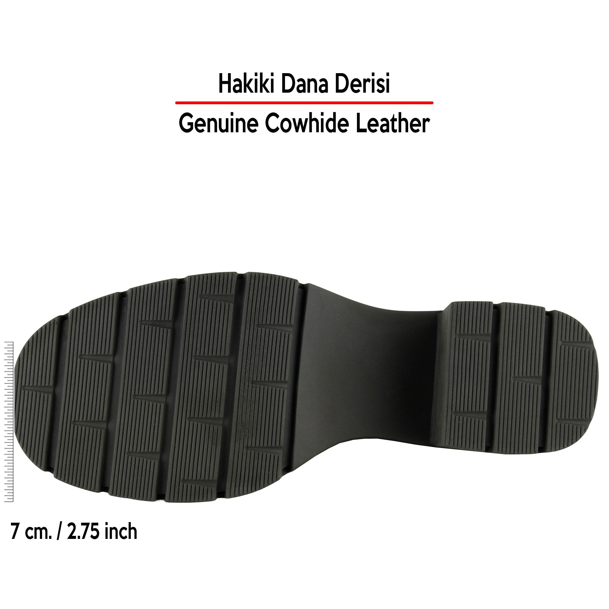 [MAX 5050] Kahverengi Hakiki Dana Derisi Lastikli Saç Örgü Detaylı Kalın Topuklu Günlük Loafer Ayakkabı