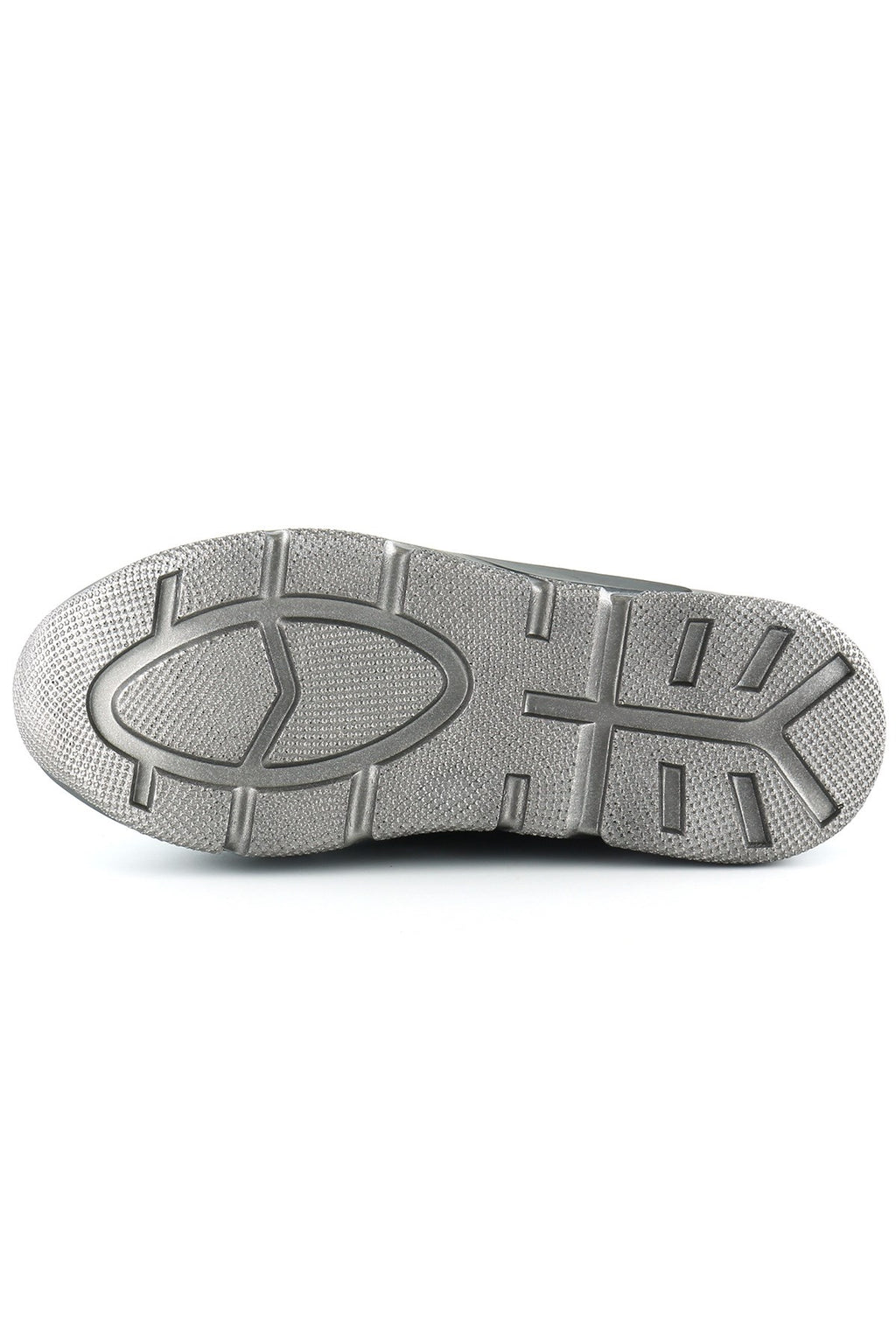 Almendra Platin Streç Taşlı Sneaker