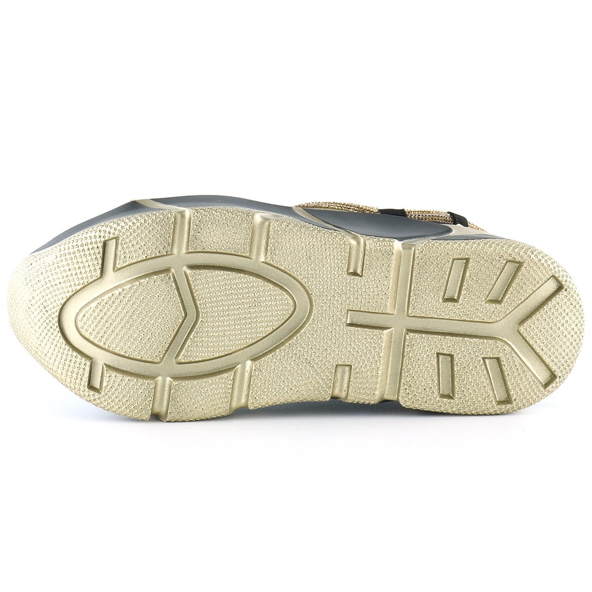 Barbara Altın Streç Taşlı Sneaker