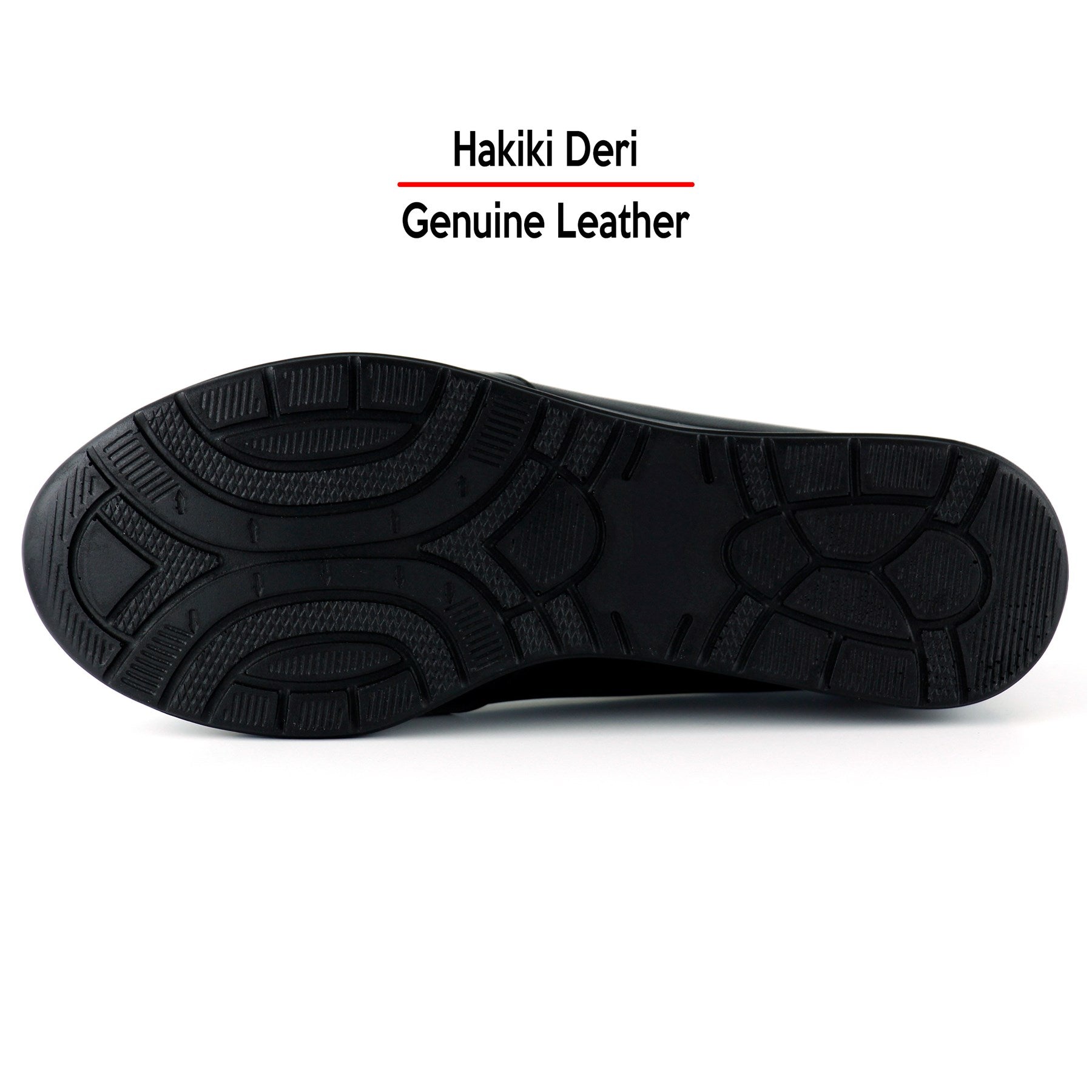 Mammina Siyah Hakiki Deri Çapraz Bant Detaylı Slip-On Günlük Ayakkabı