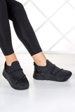 Barbara Siyah Streç Taşlı Sneaker