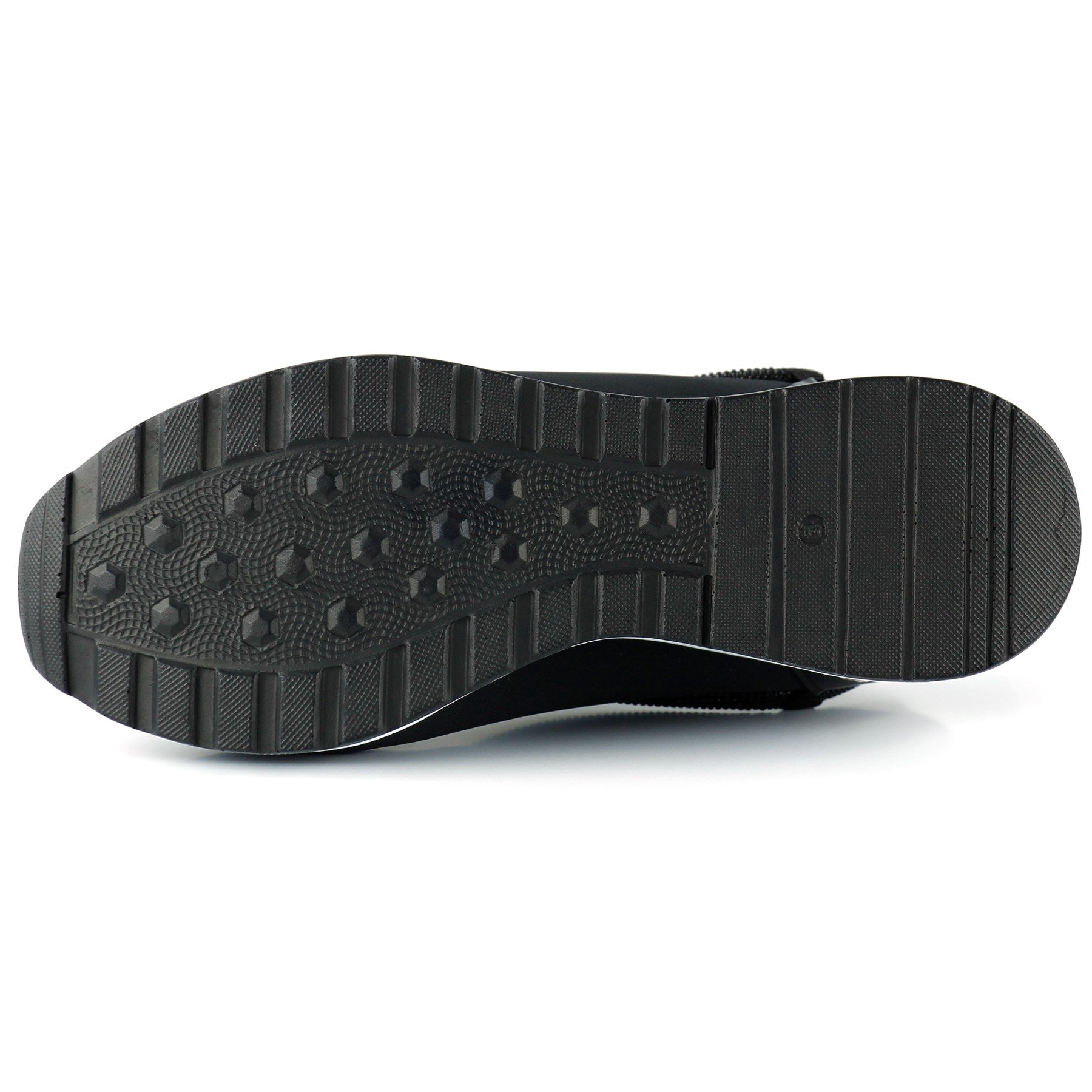 Ellie Siyah Streç Zincirli Taşlı Tokalı Metal Detaylı Dolgu Topuklu Günlük Ayakkabı