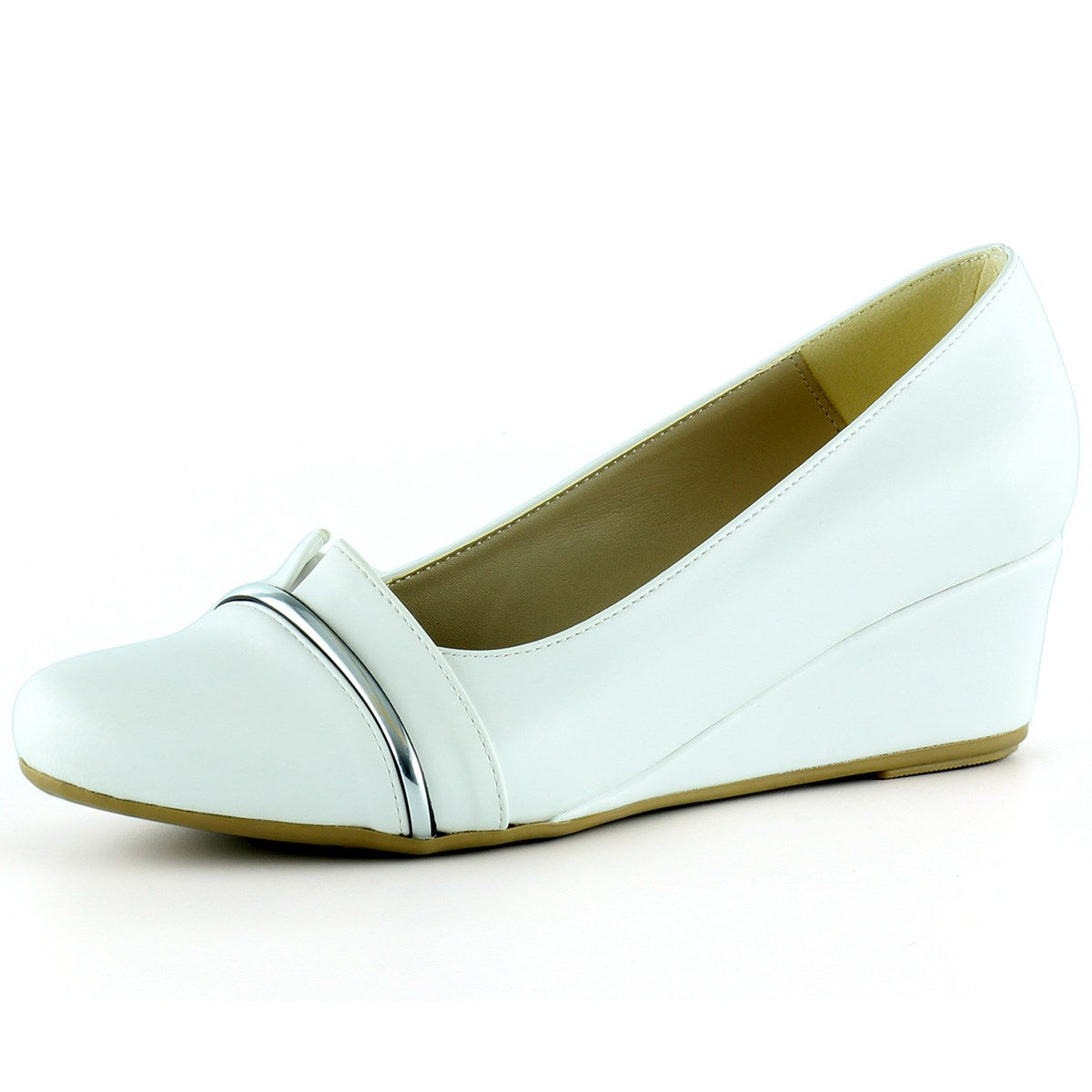 Colel Beyaz Dolgu Topuklu Ayakkabı