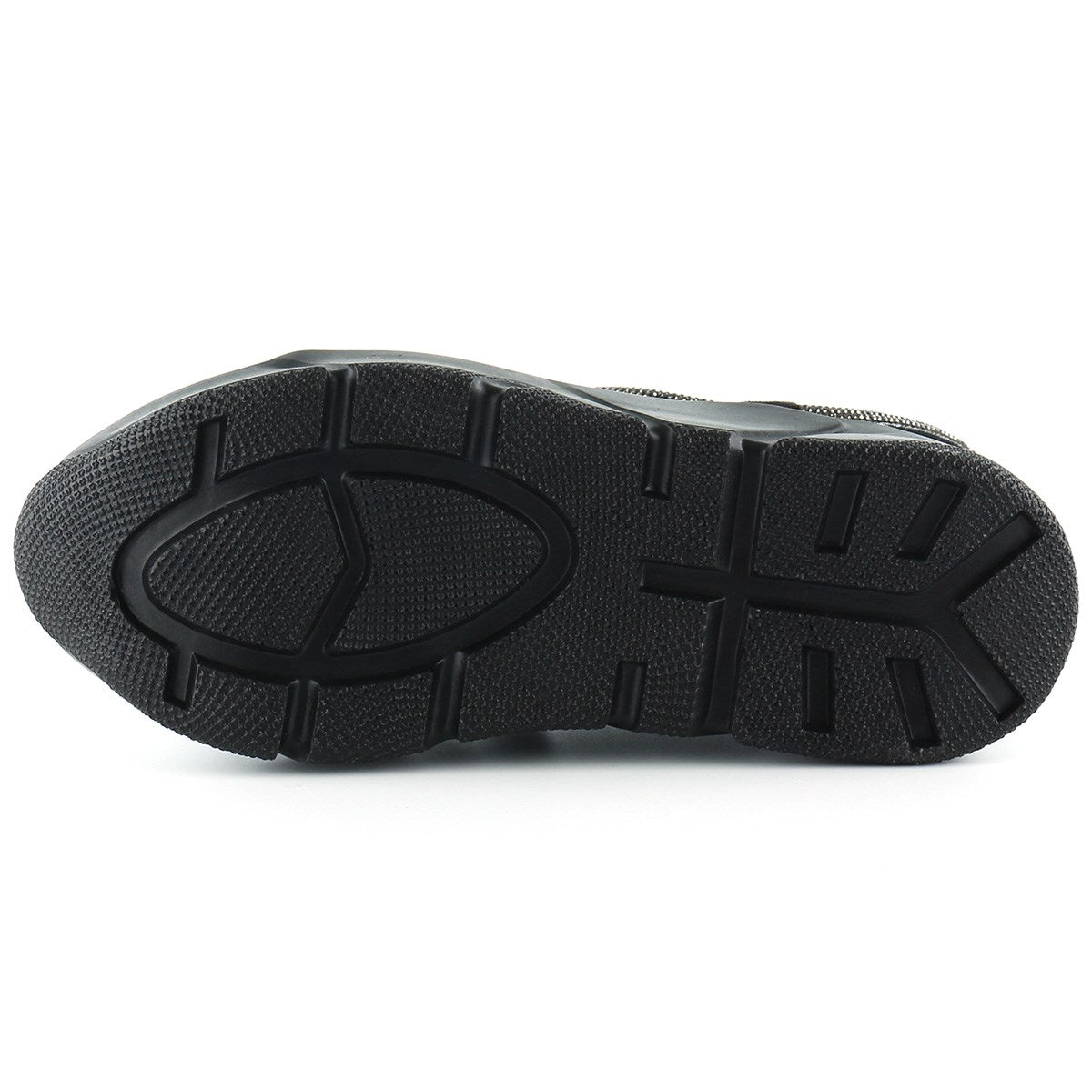 Barbara Gümüş Streç Taşlı Sneaker