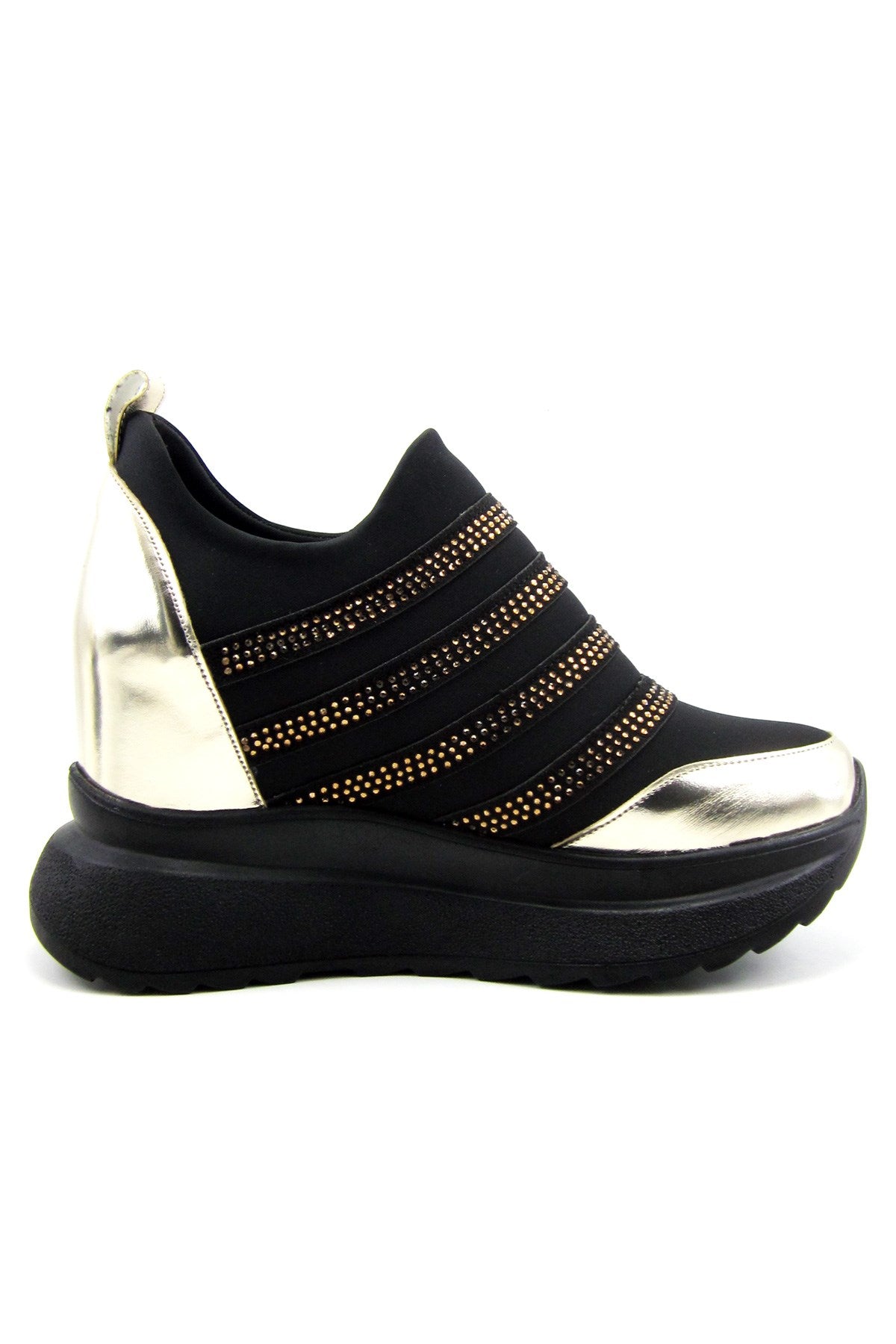 Margaret Altın Streç Gizli Dolgu Günlük Ayakkabı