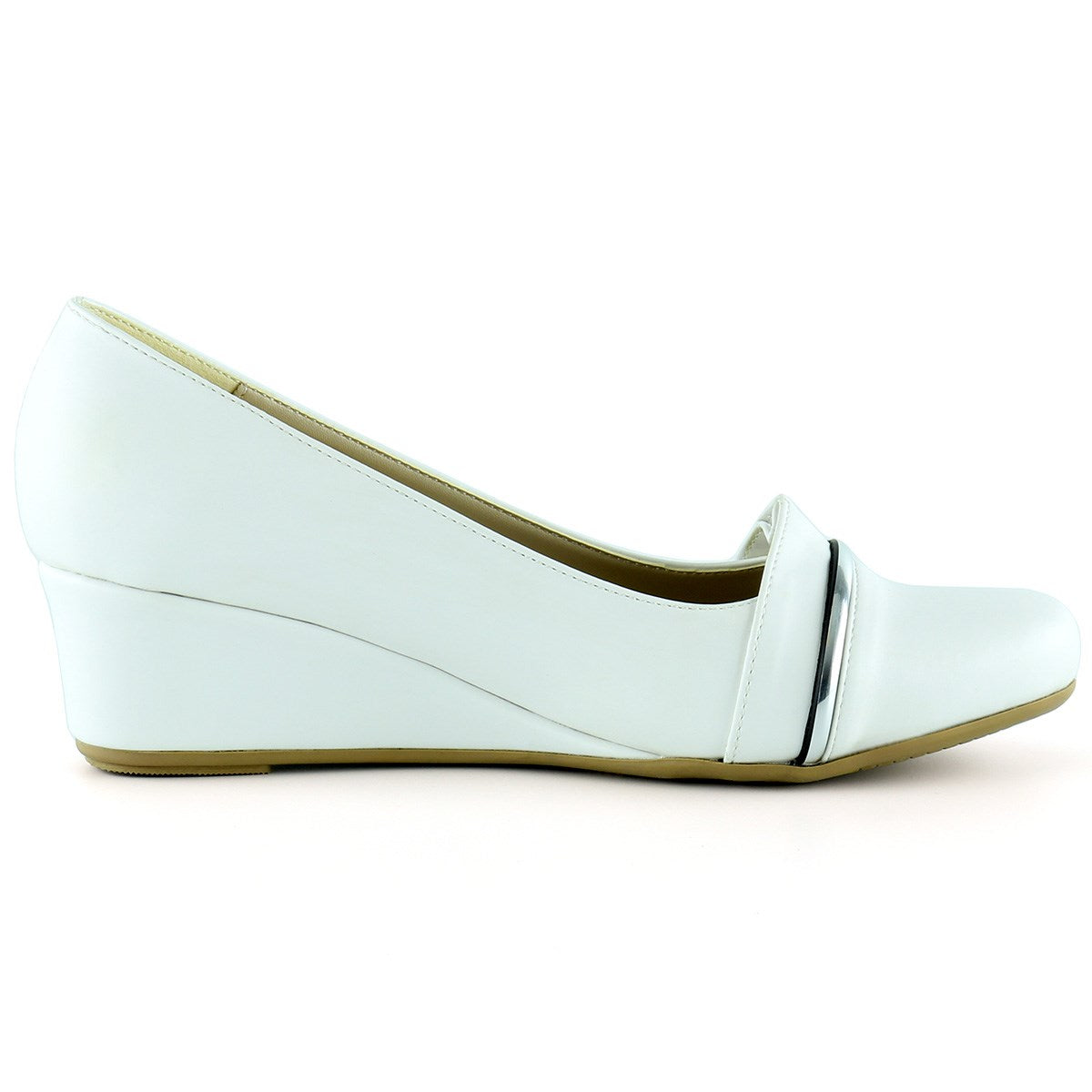 Colel Beyaz Dolgu Topuklu Ayakkabı