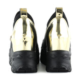 Maggie Siyah Streç Altın Zincirli Gizli Dolgu Günlük Ayakkabı