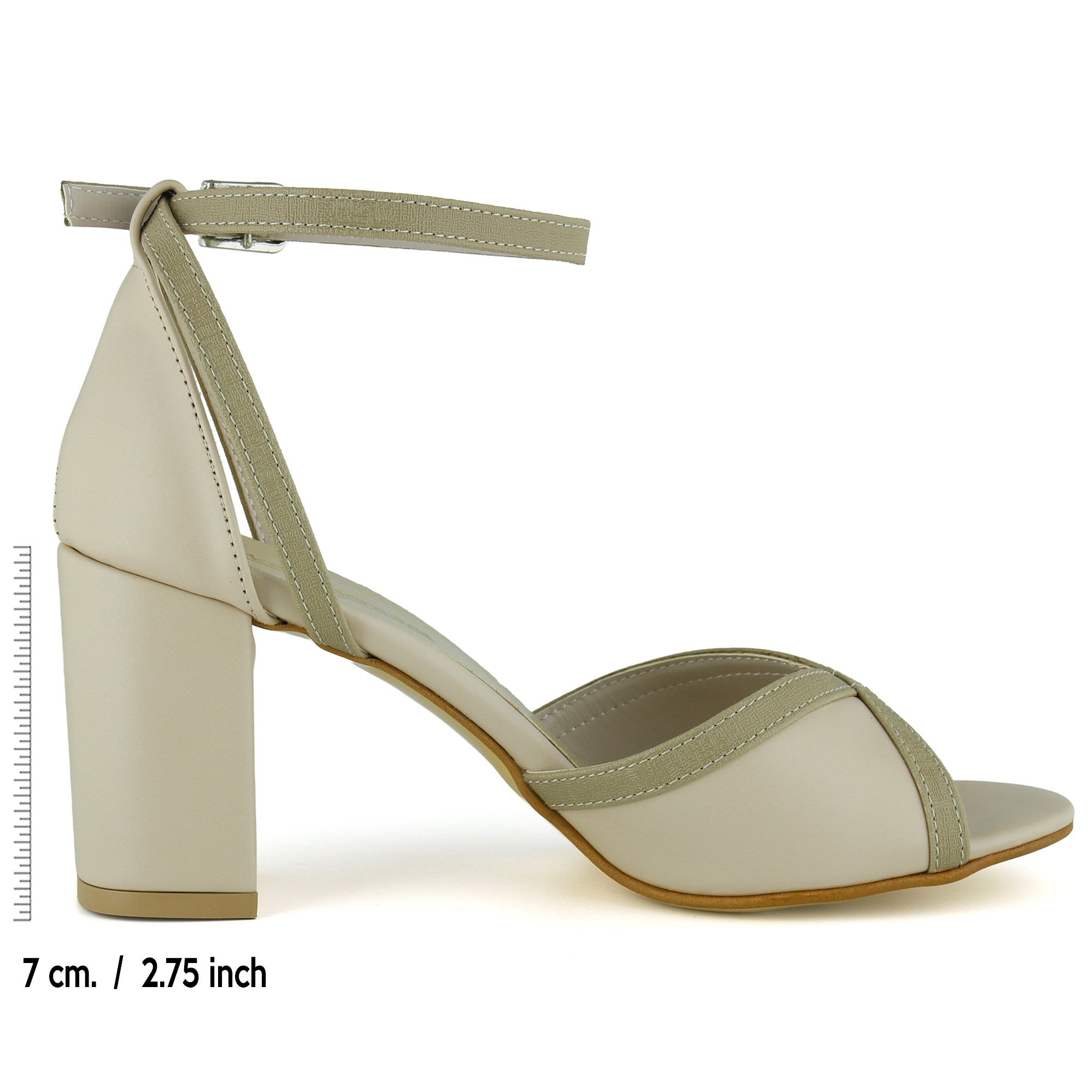 Charlotte Ten Vegan Çapraz Bantlı Fileli Kalın Topuklu Zarif Abiye Ayakkabı