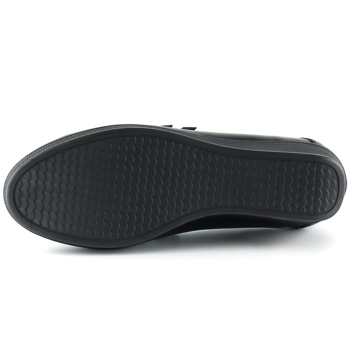 Taylor Siyah Hakiki Deri Dolgu Topuklu Günlük Ayakkabı