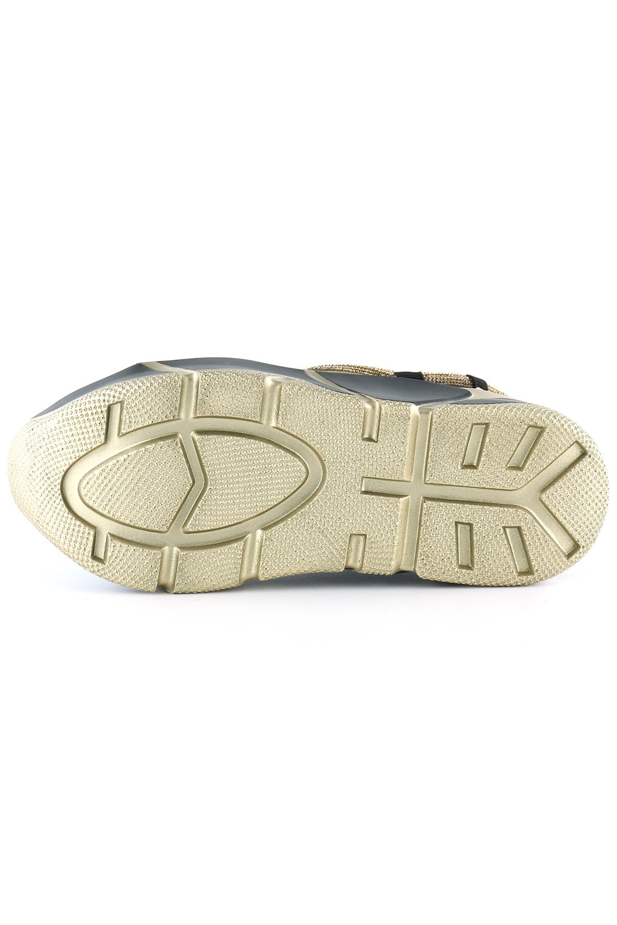 Barbara Altın Streç Taşlı Sneaker