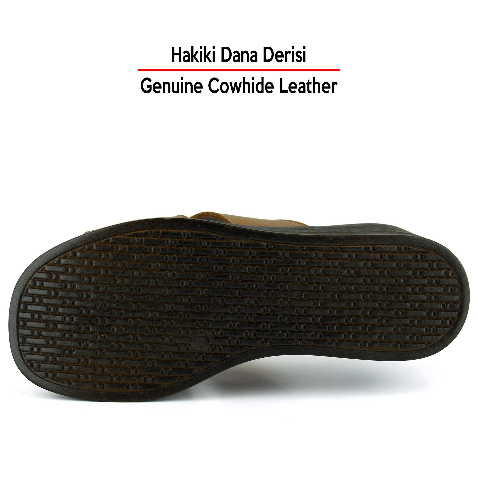 Hermine Plus Taba Hakiki Dana Derisi Özel Kesim Dolgu Topuklu Terlik