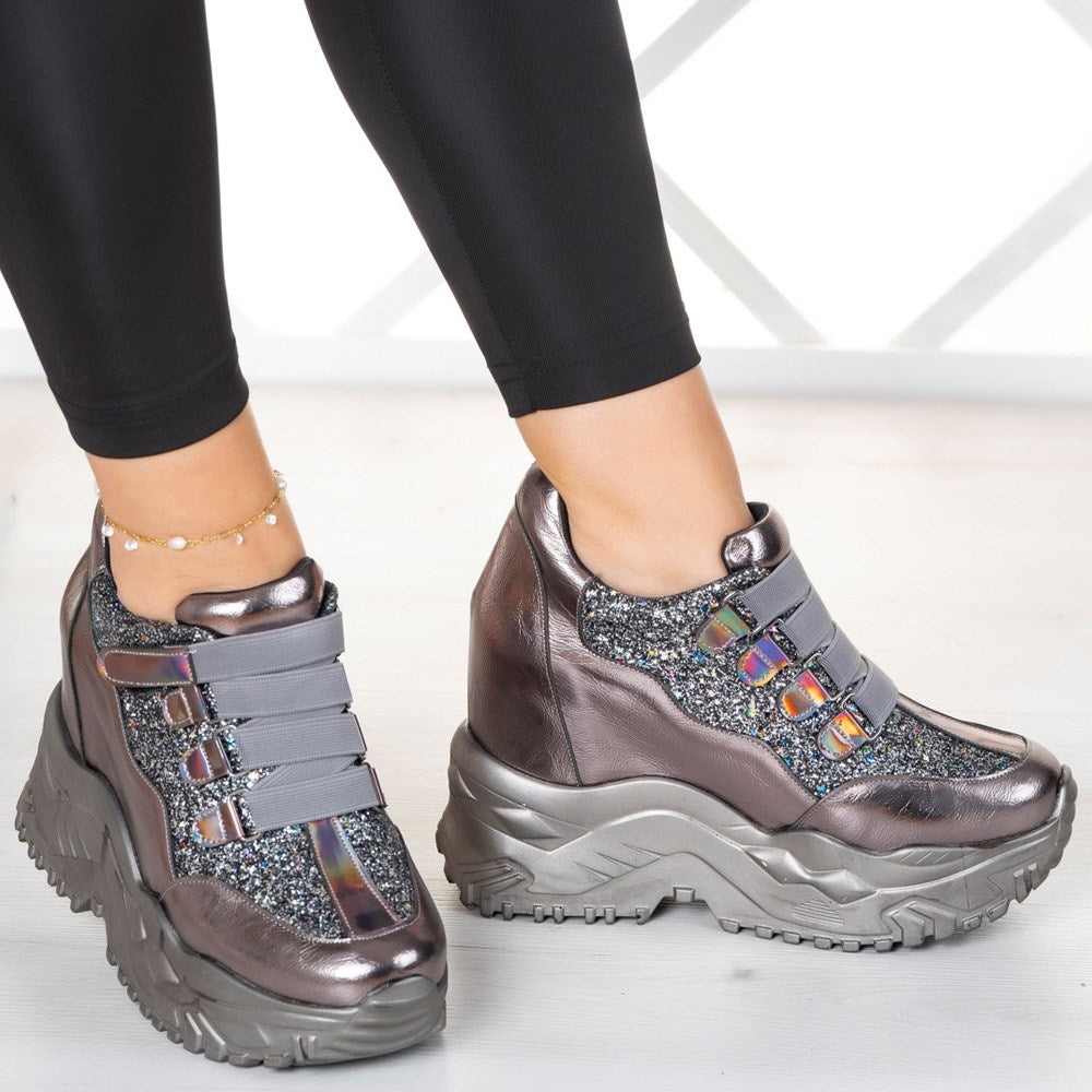 Alexandria Platin Gizli Dolgu Günlük Ayakkabı