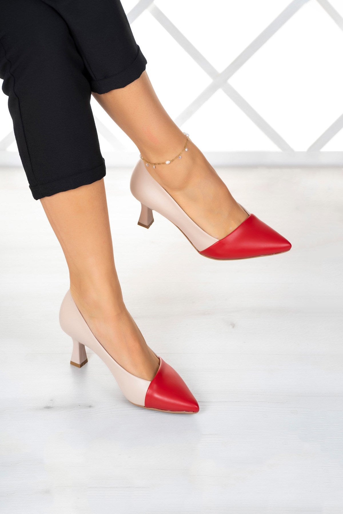 Laura Ten Kırmızı Topuklu Ayakkabı