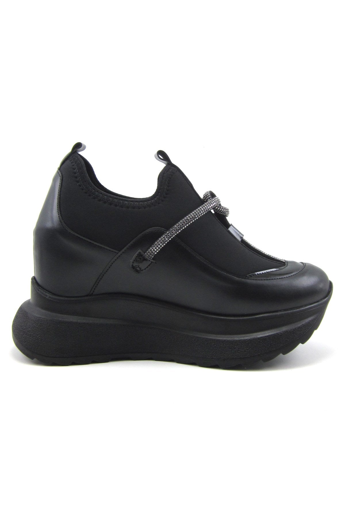 Josefina Siyah Streç Gizli Dolgu Günlük Ayakkabı
