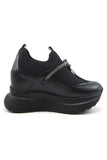 Josefina Siyah Streç Gizli Dolgu Günlük Ayakkabı