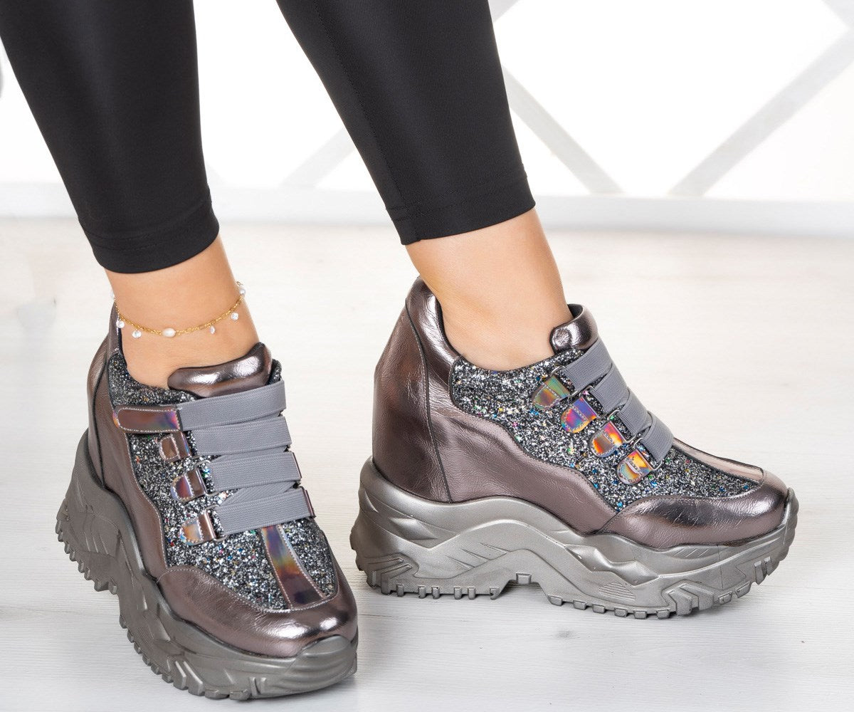 Alexandria Platin Gizli Dolgu Günlük Ayakkabı