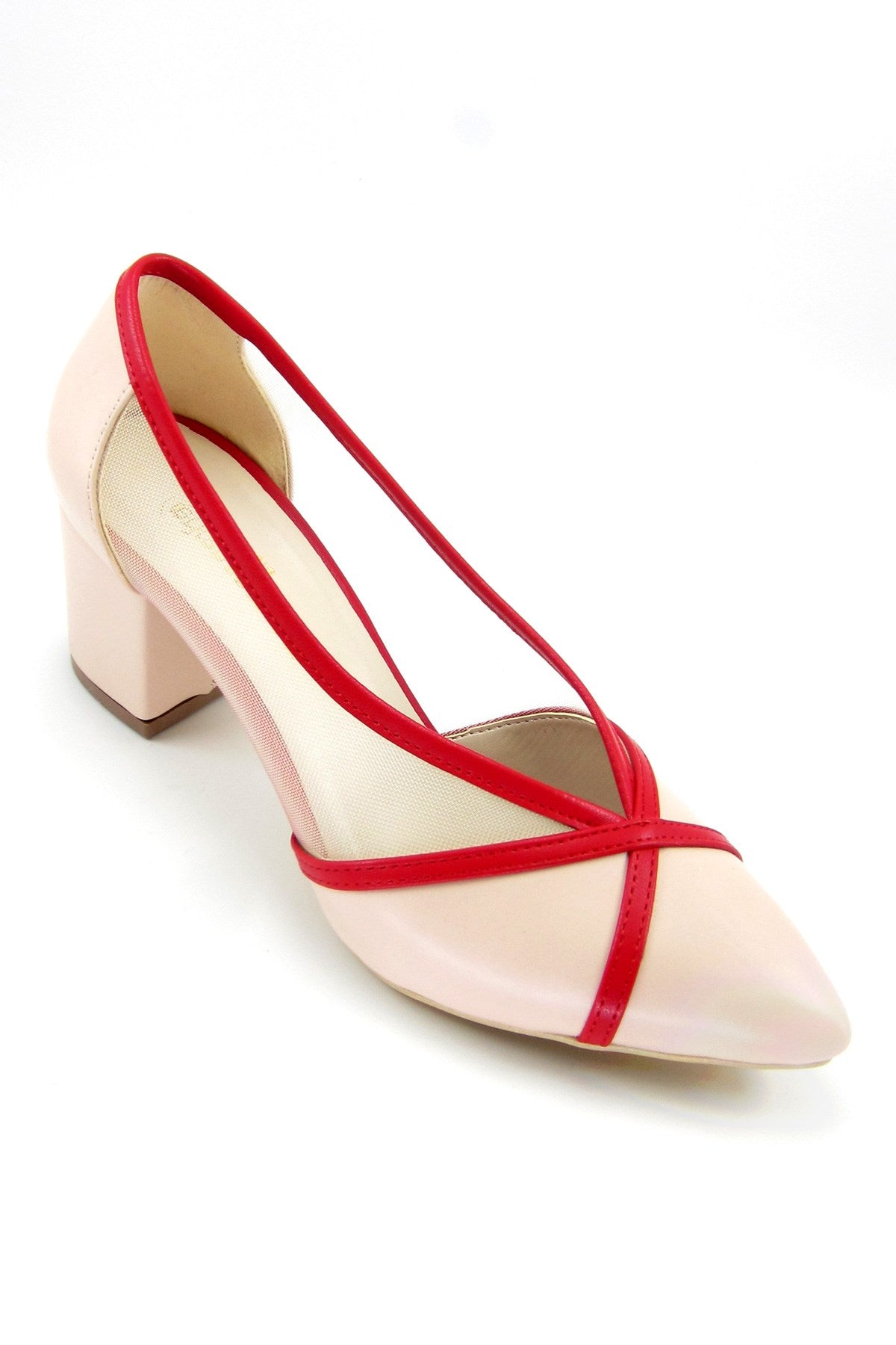 Mirabella Ten Kırmızı Vegan Fileli Klasik Ayakkabı