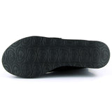 Yuki Siyah Süet Streç Kürk Astarlı Fermuarlı Yuvarlak Burun Gizli Dolgu Topuklu Bot