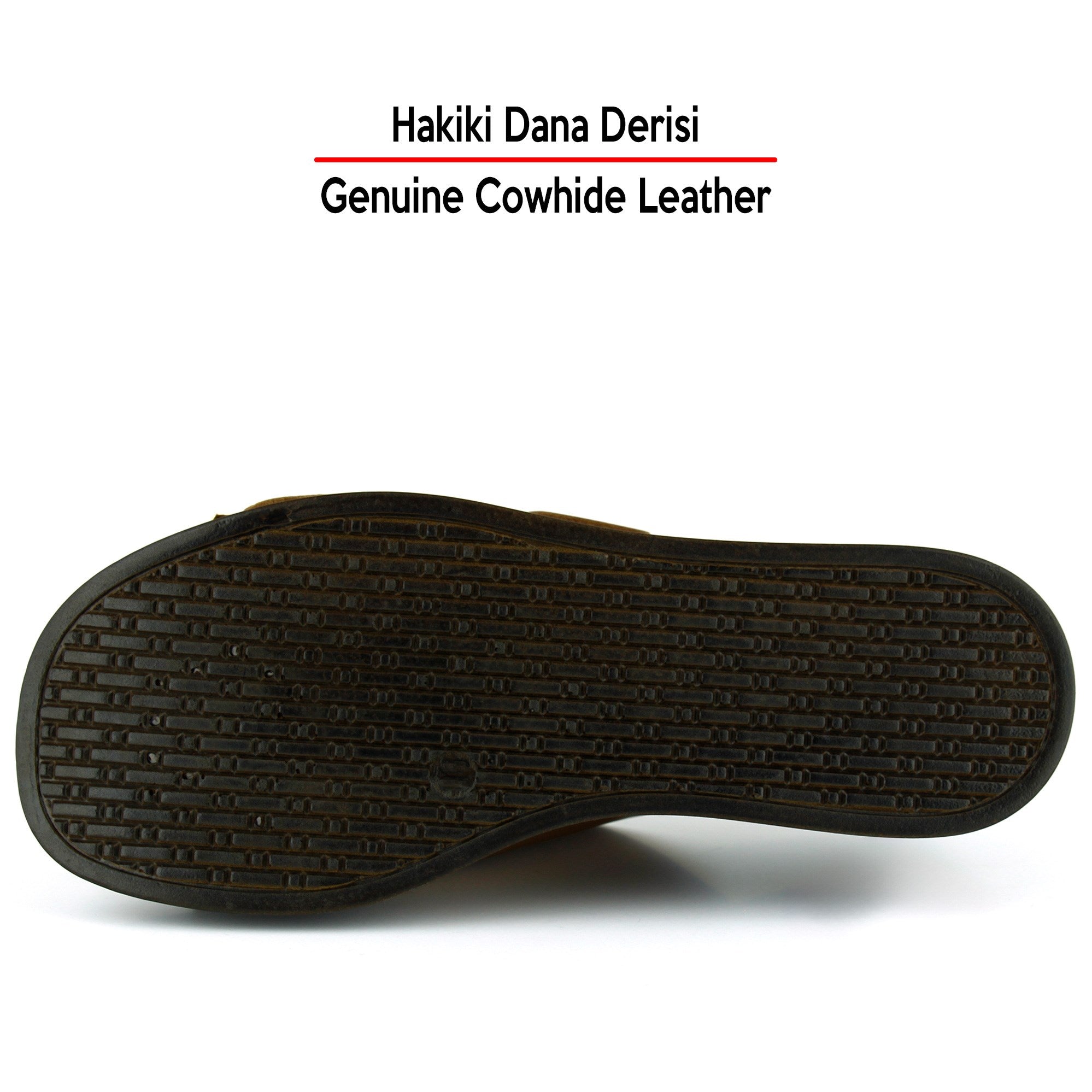 Denise Taba Hakiki Dana Derisi Çift Tokalı Platform Dolgu Topuklu Kadın Terlik