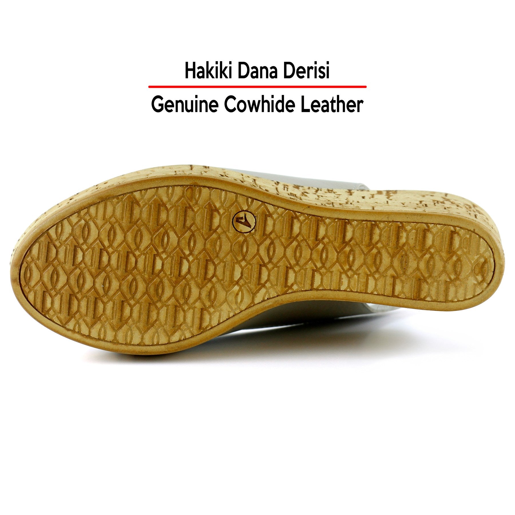 Heather Vizon Hakiki Dana Derisi Mantar Taban Görünümlü Dolgu Topuklu Slingback Sandalet