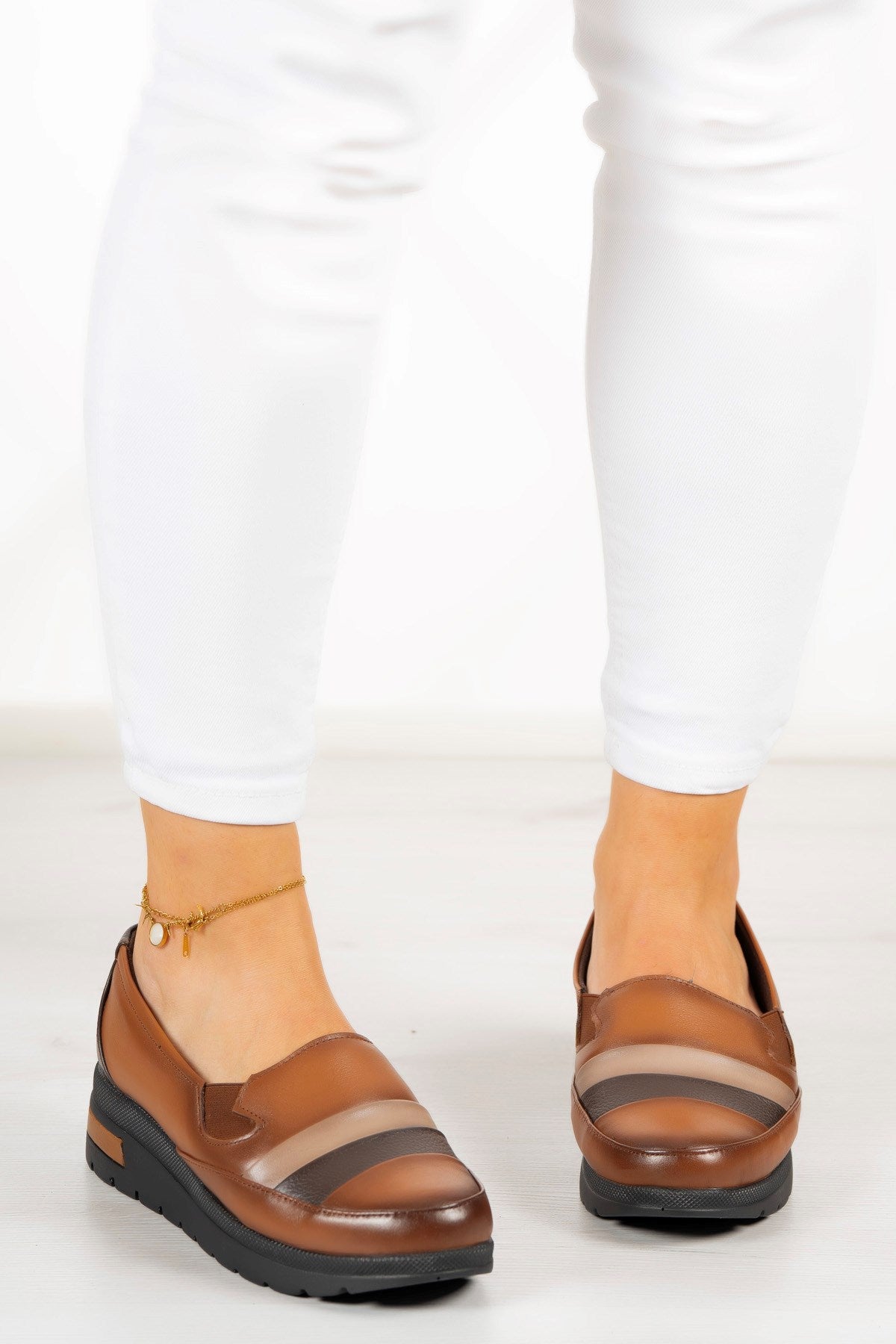 Avila Taba Hakiki Deri Günlük Ayakkabı