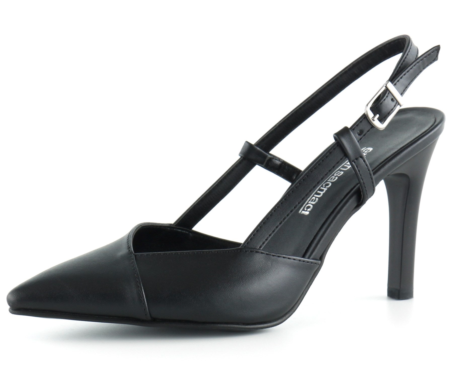 Sacha Siyah Arkası Açık Stiletto