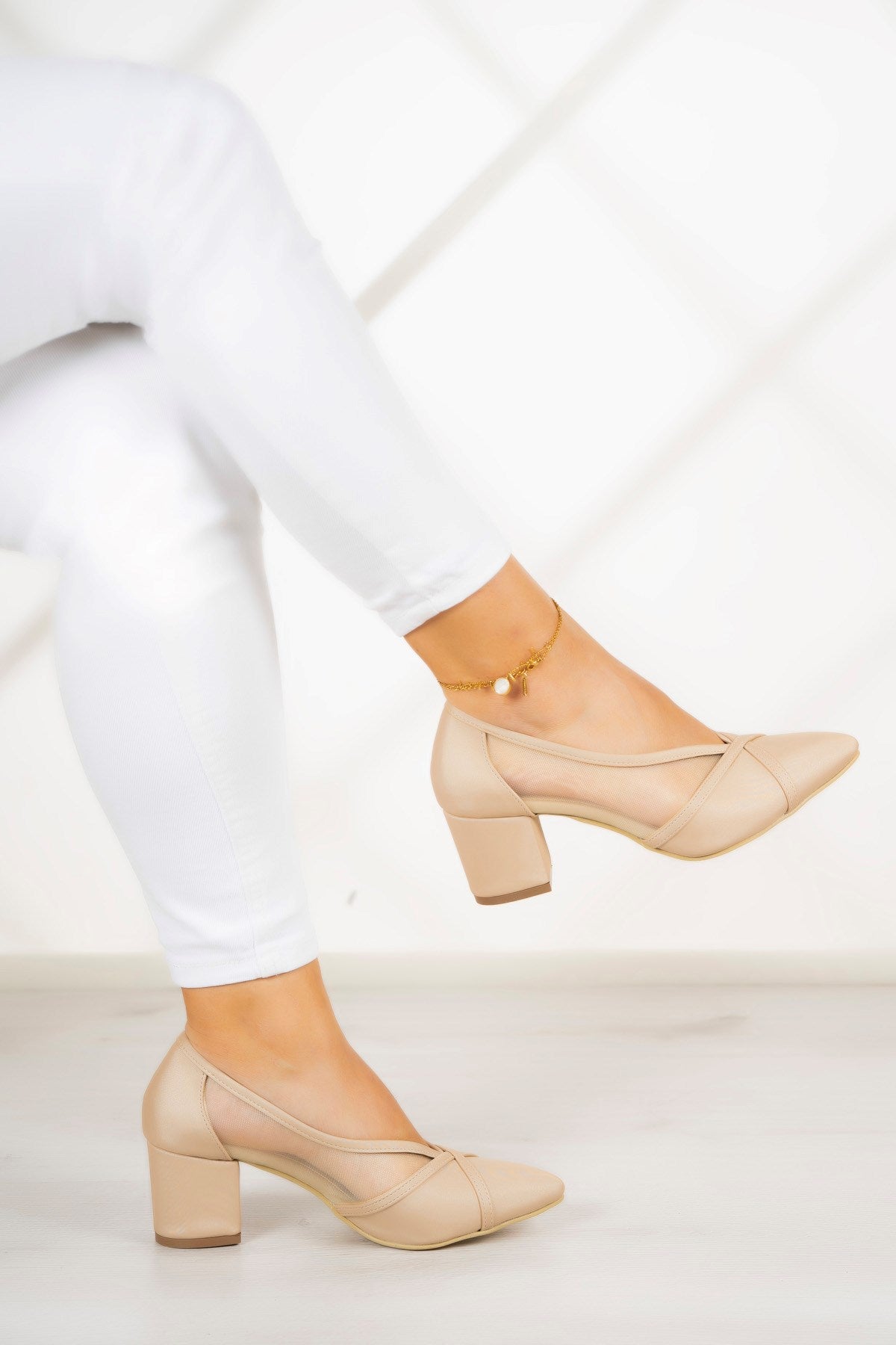 Mirabella Ten Saten Fileli Klasik Ayakkabı