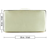 Altın Saten Degrade Kristal Taşlı Metal Saplı Abiye El Çantası ( ES0014AC )