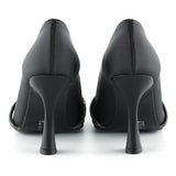 Abby Siyah Saten Burma Taşlı Abiye Ayakkabı