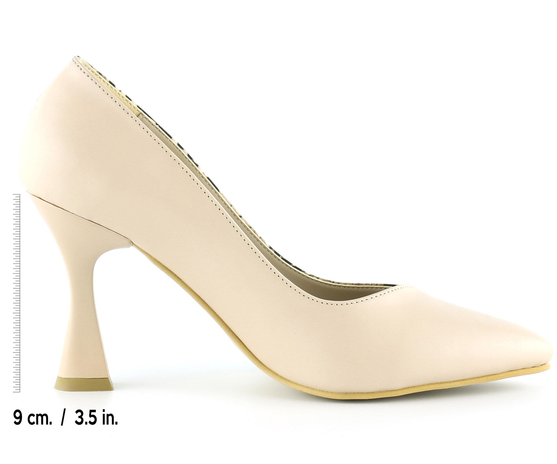 Jatqılı Plus Ten Yılan İnce Kadeh Topuklu Klasik Ayakkabı