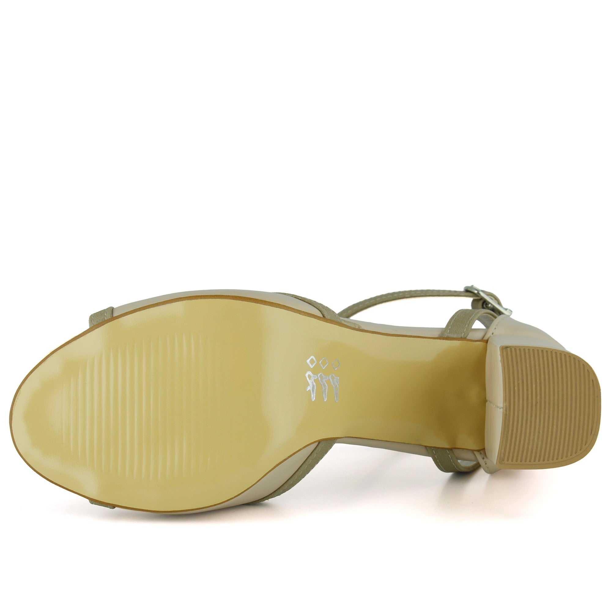 Charlotte Ten Vegan Çapraz Bantlı Fileli Kalın Topuklu Zarif Abiye Ayakkabı