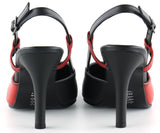 Sacha Siyah Kırmızı Arkası Açık Stiletto