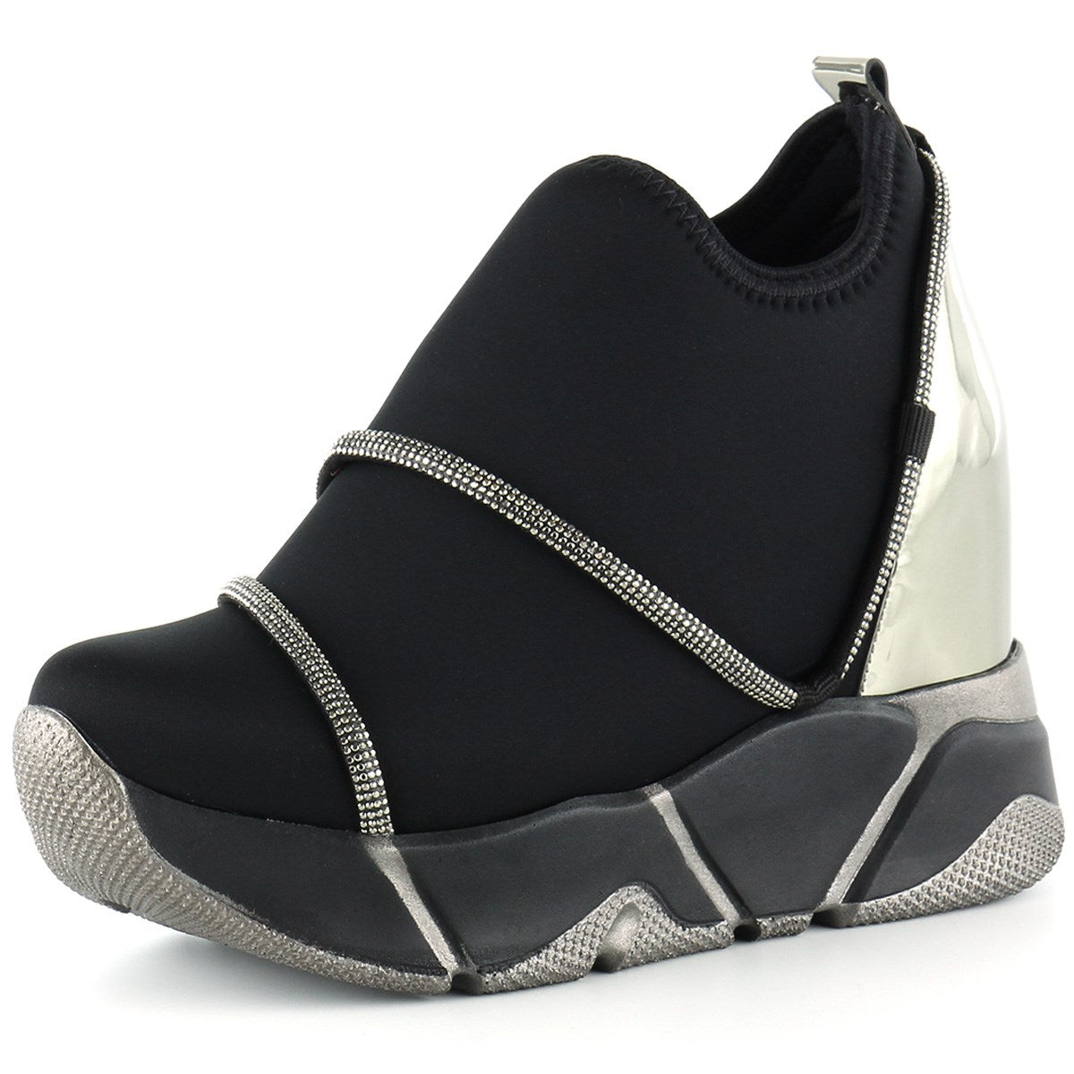 Barbara Platin Streç Gizli Dolgu Günlük Ayakkabı