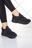 Barbara Siyah Streç Taşlı Sneaker