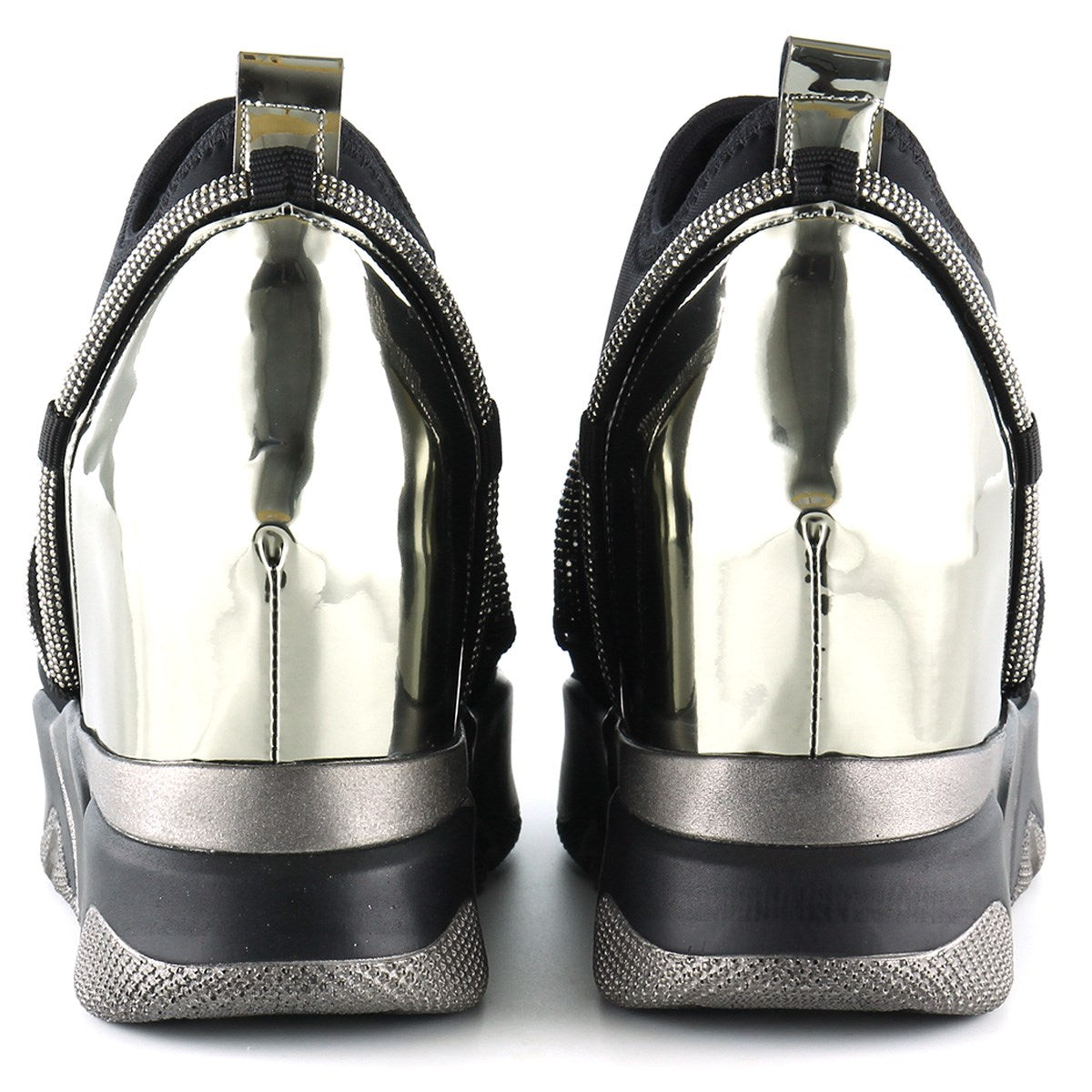 Barbara Platin Streç Gizli Dolgu Günlük Ayakkabı